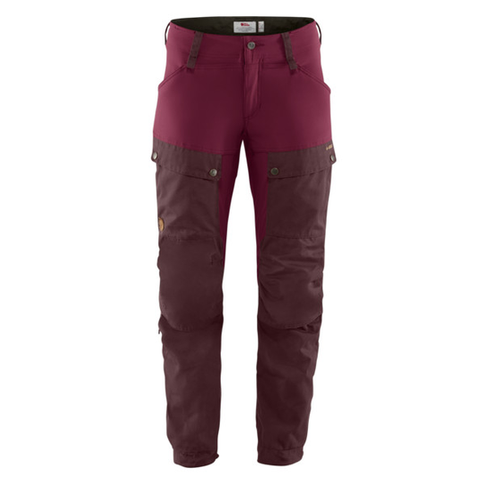 Fjällräven Keb Trousers W Short - Dark Garnet-plum - Naiset - 40 - Partioaitta