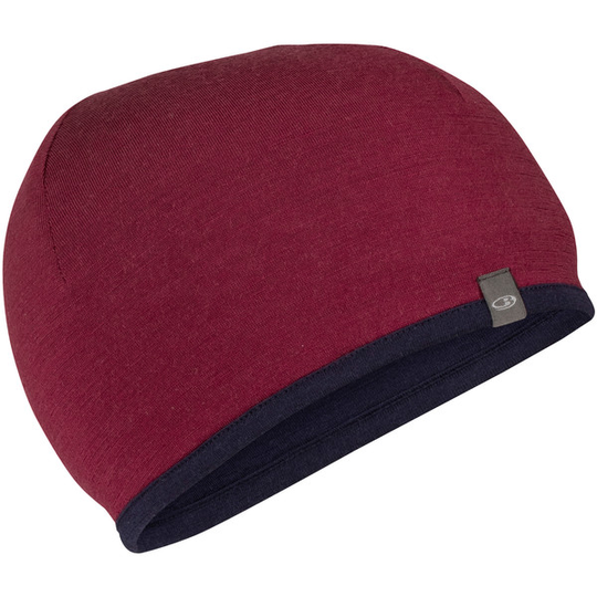 Icebreaker Unisex Pocket Hat - Cherry/midnight Navy - Unisex - OneSize - Partioaitta