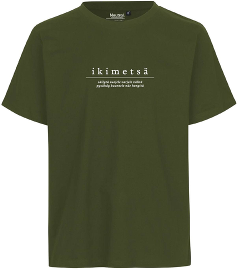 Metsä Ikimetsä Tee, Tekstipainatus