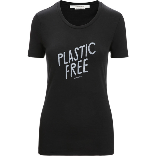 Icebreaker W Tech Lite Ii Ss Tee Ib Natural - Black - Naiset - S - Partioaitta