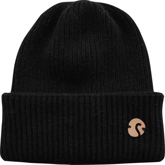 Salon Lakkitehdas Alpakka Beanie - Black - Unisex - One Size - Partioaitta