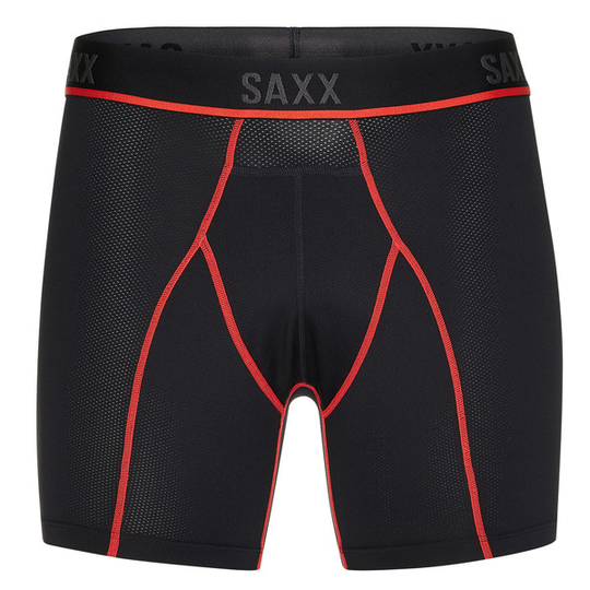 SAXX Kinetic L-c Mesh Bb - Black/vermillion - Miehet - M - Partioaitta