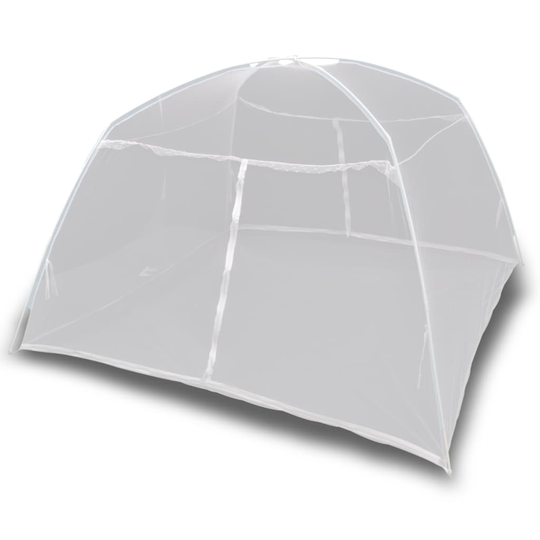 vidaXL Retkeilyteltta 200x180x150 cm lasikuitu valkoinen