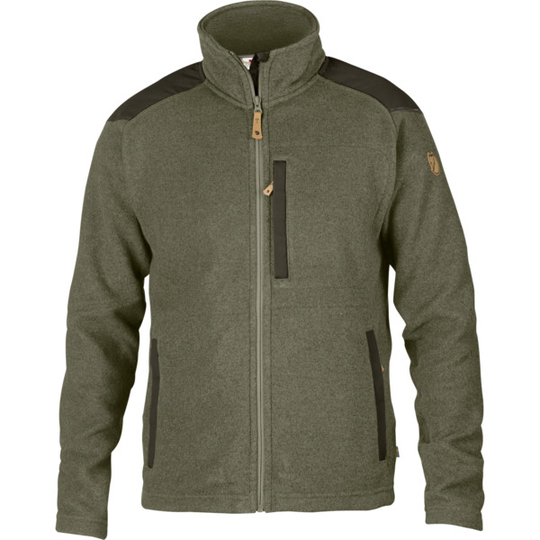 Fjällräven Buck Fleece M - Laurel Green-deep Forest - Miehet - S - Partioaitta
