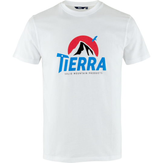 Tierra Organic Cotton Everest Tee M - White - Miehet - L - Partioaitta