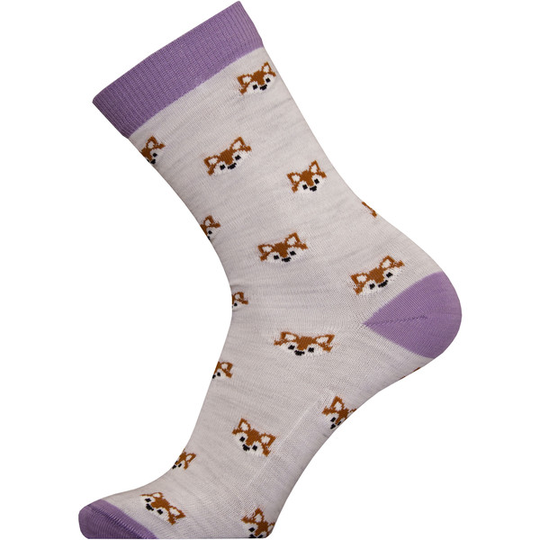 Sukkamestarit Merinovillasukat - Kettu Laventeli-white Heather - Unisex - 35-38 - Partioaitta