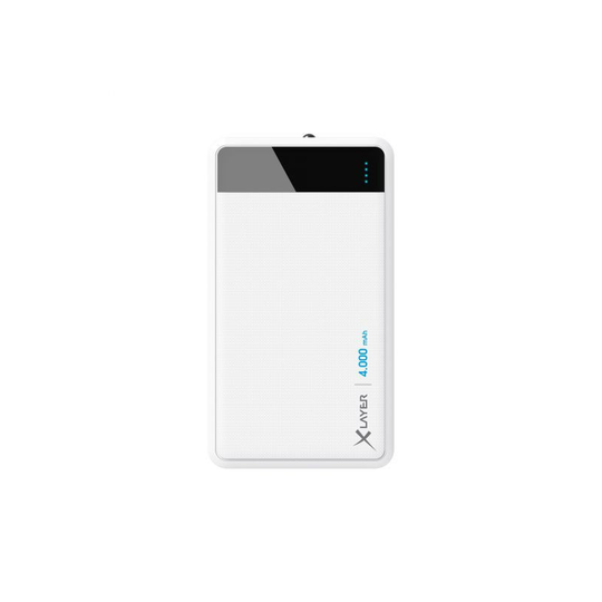 Xlayer Colour Line 4000mAh virtapankki, valkoinen