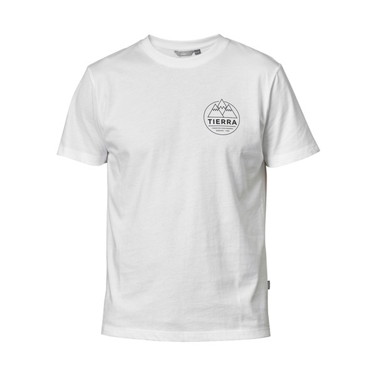 Tierra Tee M - White (mountain Logo) - Miehet - S - Partioaitta