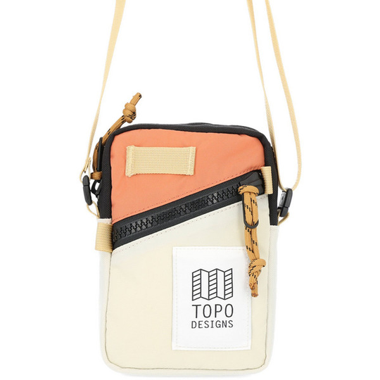 Topo Designs Mini Shoulder Bag - Bone White/coral - Unisex - OneSize - Partioaitta