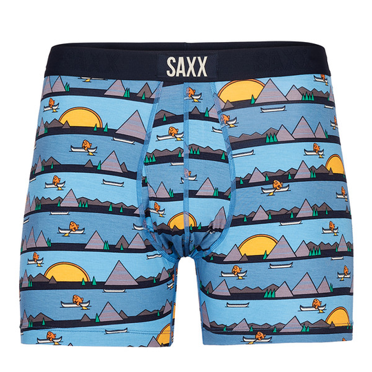 SAXX Ultra Ssoft Bb Fly - Lazy River- Blue - Miehet - S - Partioaitta
