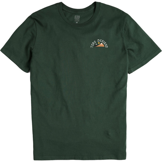Topo Designs Alpenglow Tee M - Forest - Miehet - S - Partioaitta