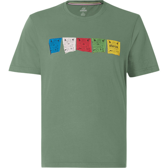 Sherpa Tarcho Tee - Dark Thyme - Miehet - S - Partioaitta