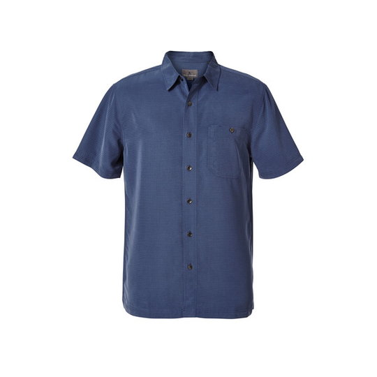Royal Robbins Mojave Pucker Dry Short Sleeve - Collins Blue - Miehet - S - Partioaitta