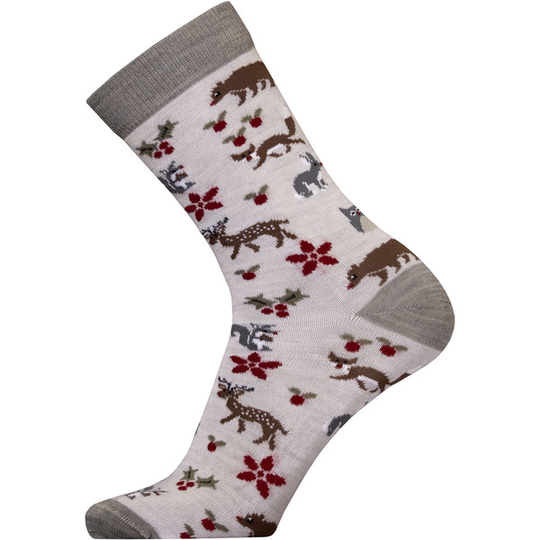 Sukkamestarit Merinovillasukat Joulu - Metsä Joulu Harmaa - Unisex - 35-38 - Partioaitta