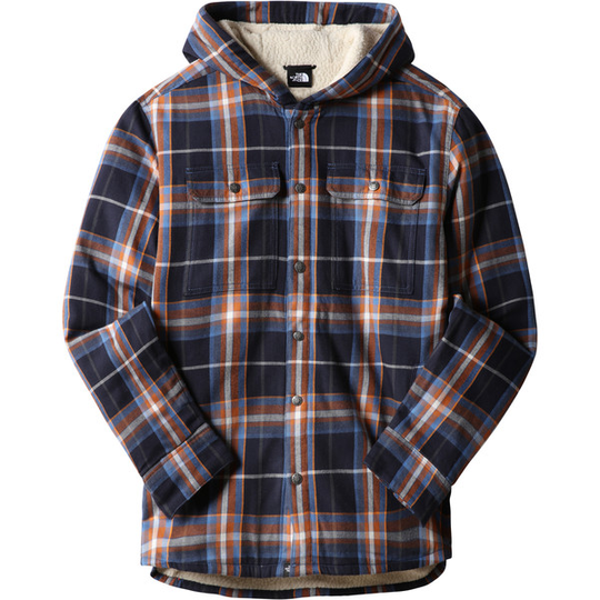 The North Face M Hooded Campshire Shirt - Federal Blue Large Half Dome P - Miehet - L - Partioaitta