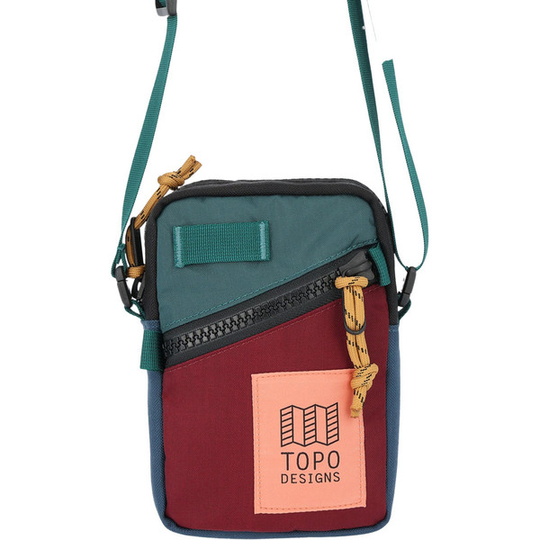 Topo Designs Mini Shoulder Bag - Zinfandel/botanic Green - Unisex - OneSize - Partioaitta