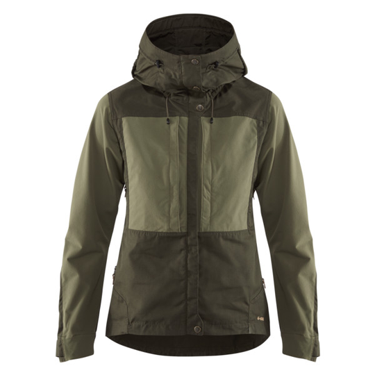 Fjällräven Keb Jacket W - Deep Forest-laurel Green - Naiset - L - Partioaitta