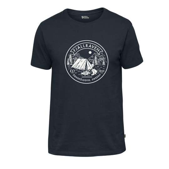 Fjällräven Lägerplats T-shirt M - Navy - Miehet - S - Partioaitta