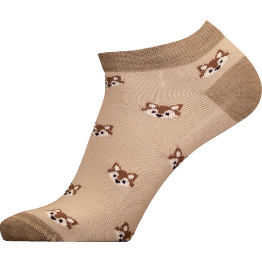 Sukkamestarit Merinovillasukat Sneaker - Kettu Hiekka - Unisex - 35-38 - Partioaitta