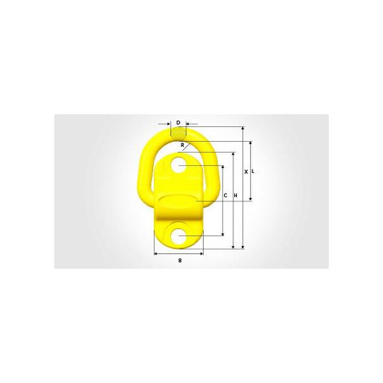 Gunnebo Z7009881 Nostokorvake jousella, ruuvattava, luokka 10 Enimmäiskuorma: 1T
