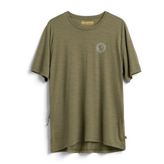 Fjällräven S/f Wool T-shirt M - Green - Miehet - L - Partioaitta