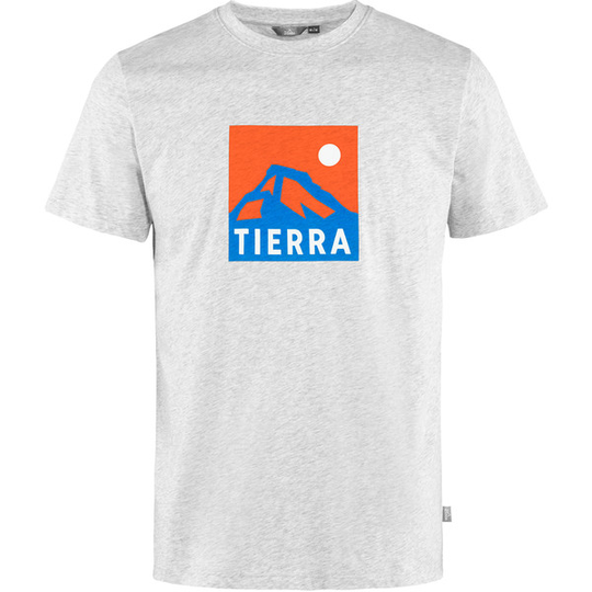 Tierra Organic Cotton Tee M - Grey Melange (mountain Box) - Miehet - S - Partioaitta