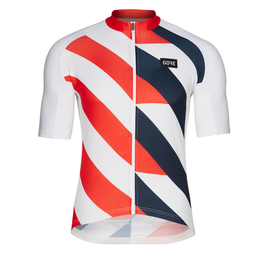 Gore Wear Signal Jersey Mens - White/fireball - Miehet - S - Partioaitta