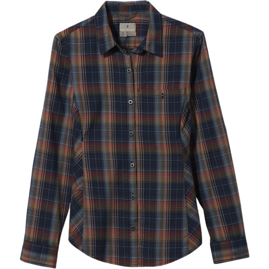 Royal Robbins Dream Trekker Flannel L/s - Deep Blue - Naiset - XS - Partioaitta