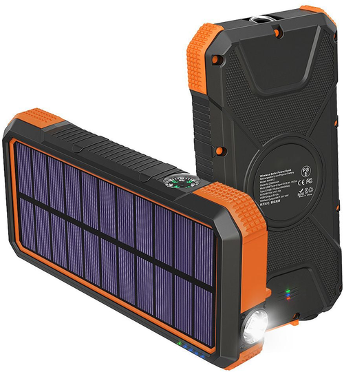 Varavirtalähde aurinkopaneelilla 20000 mAh, Blavor Solar