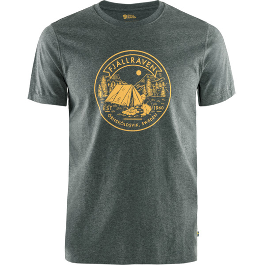 Fjällräven Lägerplats T-shirt M - Stone Grey - Miehet - XS - Partioaitta
