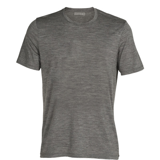 Icebreaker M Tech Lite Ii Ss Tee - Gritstone Hthr - Miehet - S - Partioaitta
