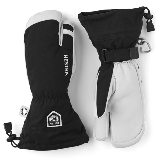 Hestra Army Leather Heli Ski - 3 Finger - Black - Unisex - 6 - Partioaitta