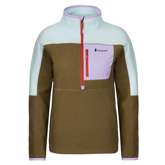 Cotopaxi Abrazo Half-zip Fleece Jacket - Ice & Oak - Naiset - S - Partioaitta