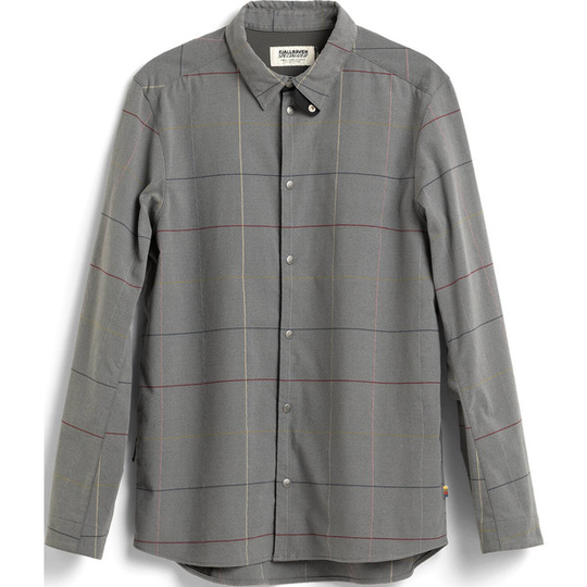 Fjällräven S/f Rider' S Flannel Shirt Ls M - Grey Flag Window - Miehet - L - Partioaitta