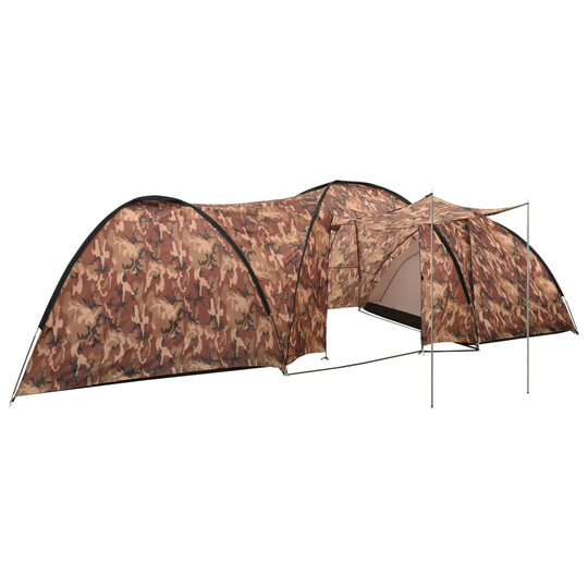 vidaXL Retkeilyteltta iglu 650x240x190 cm 8 henkilöä maastokuvio