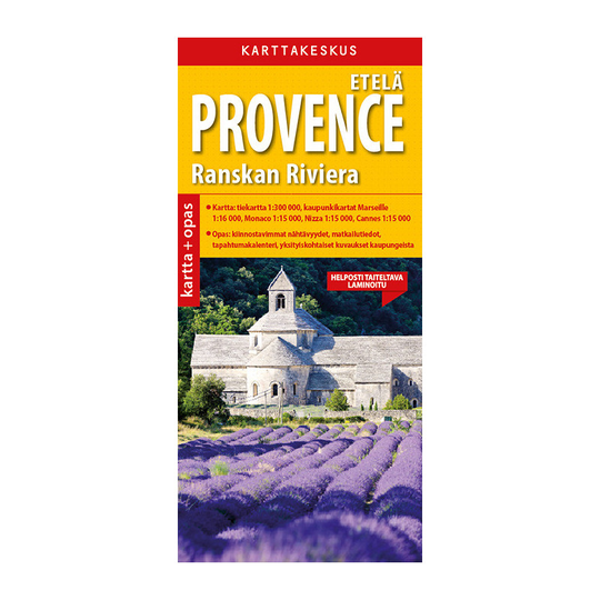 Karttakeskus Etelä-Provence ja Ranskan Riviera kartta + opas