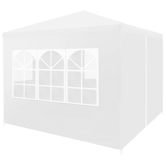 vidaXL Juhlateltta 3x3 m valkoinen