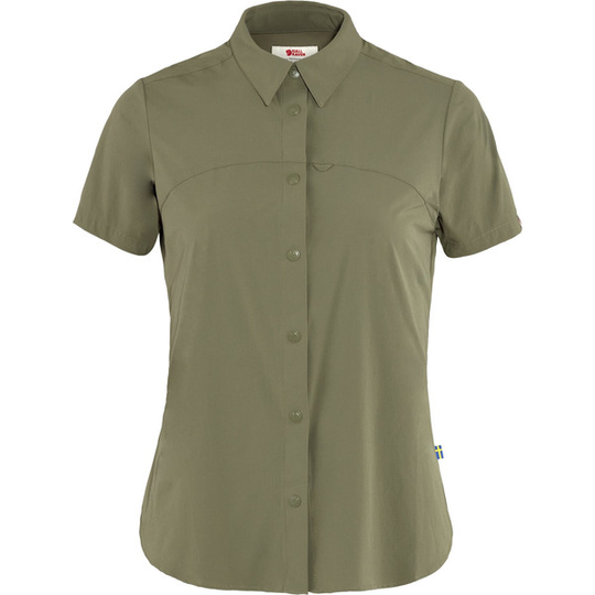 Fjällräven High Coast Lite Shirt Ss W - Green - Naiset - L - Partioaitta