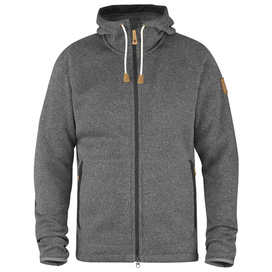 Fjällräven Övik Fleece Hoodie M - Dark Grey - Miehet - M - Partioaitta